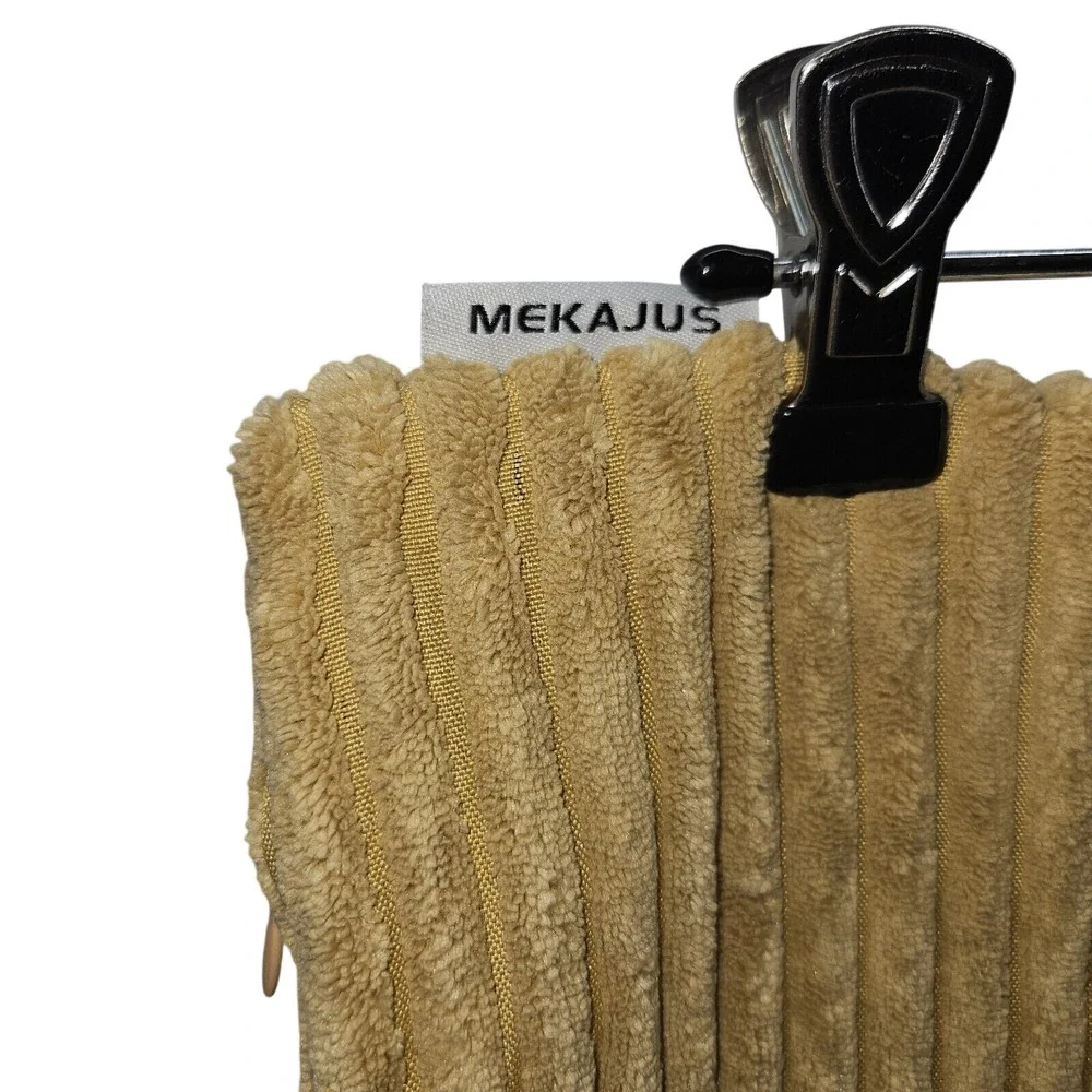 Mekajus Courderoy Gold Throw Pillow Cover Decorative Soft Zip‎ Close 17